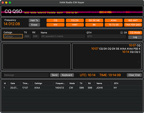 HAM Radio CW Keyer by Kvasha Software